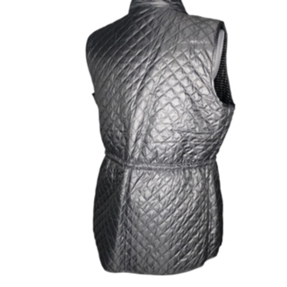 No Brand Label Long Reversible 2-way Zip Mock or Flat Laid Collar Vest Size L - Picture 12 of 12